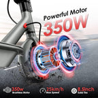 Electric Scooter 8.5in Honeycomb Tires 350W Folding Commuter