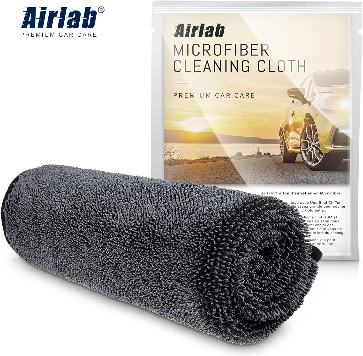 Twisted Microfiber Drying Towels 24x16 Inch 2 Pack High Absorbency