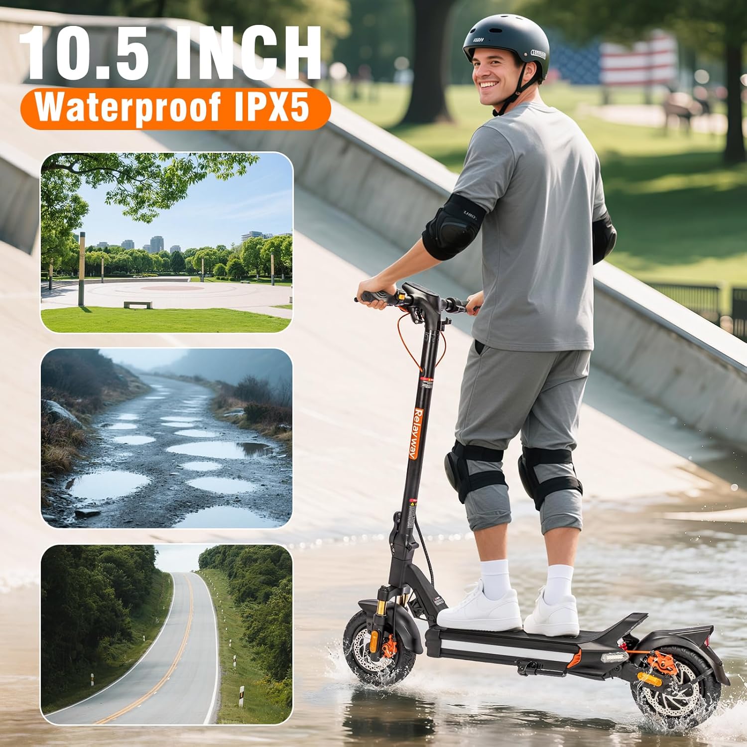 R8 Off-Road Electric Scooter 30 Mph Top Speed 50 Mile Range
