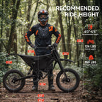 X1 Spark Electric Dirt Bike 4500W Peak Motor 60V 28.8Ah 50MPH