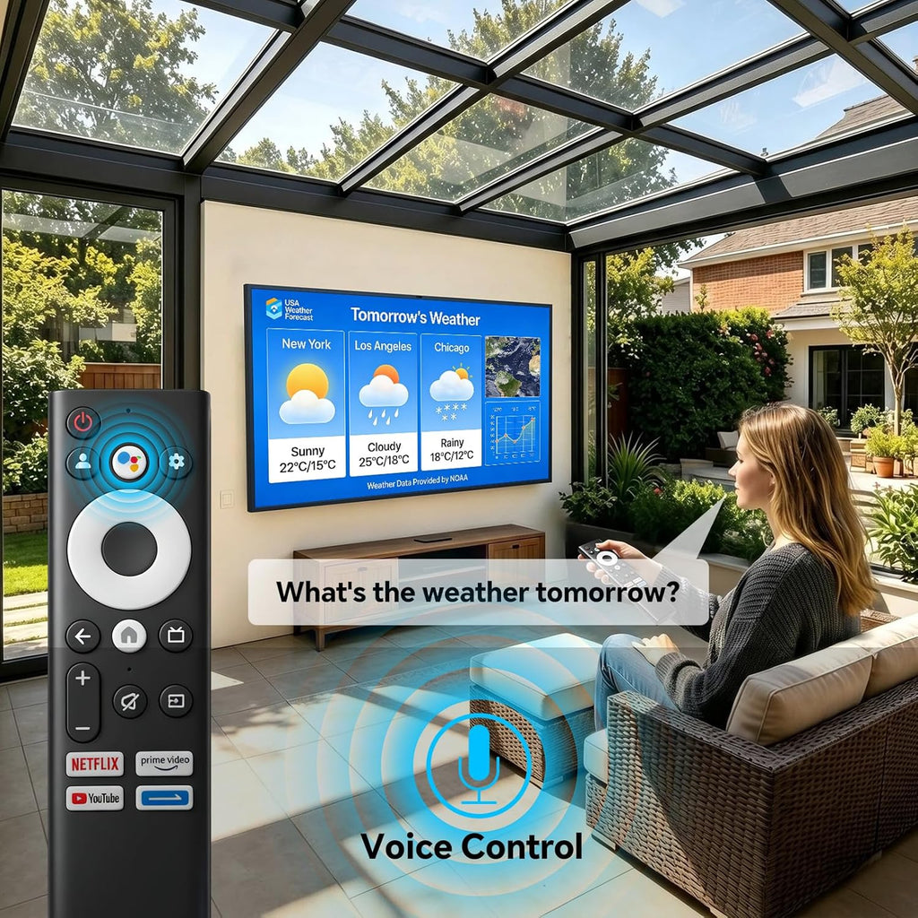 Smart Outdoor TV 1500 Nits 4K UHD Google TV with Anti-Glare Screen