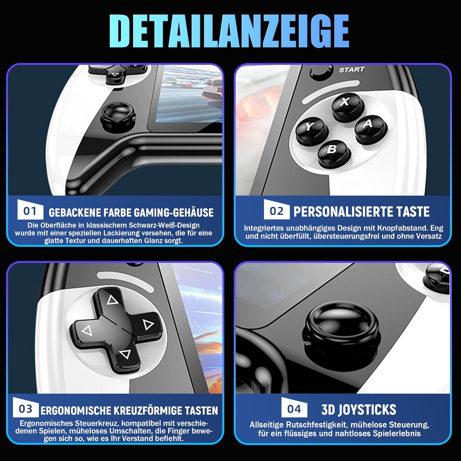 X9 Retro Handheld Game Console 5.5in 15000 Games