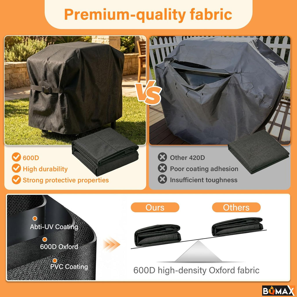 28 Inch 600D Polyester Griddle Cover with Hood
