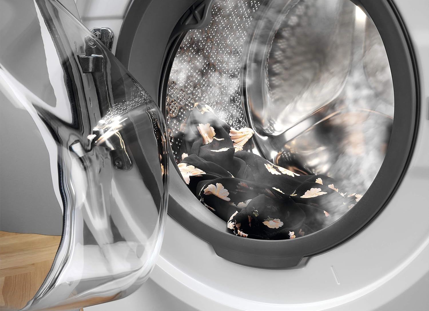 Integrated Front Load Washing Machine 8kg 1400rpm Steam White