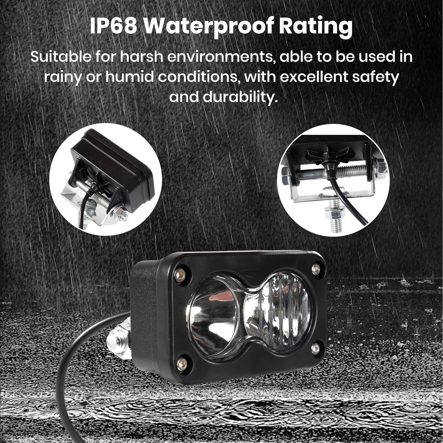 20W 6000K 2-Pin E-Bike Spot Floodlight Headlight White