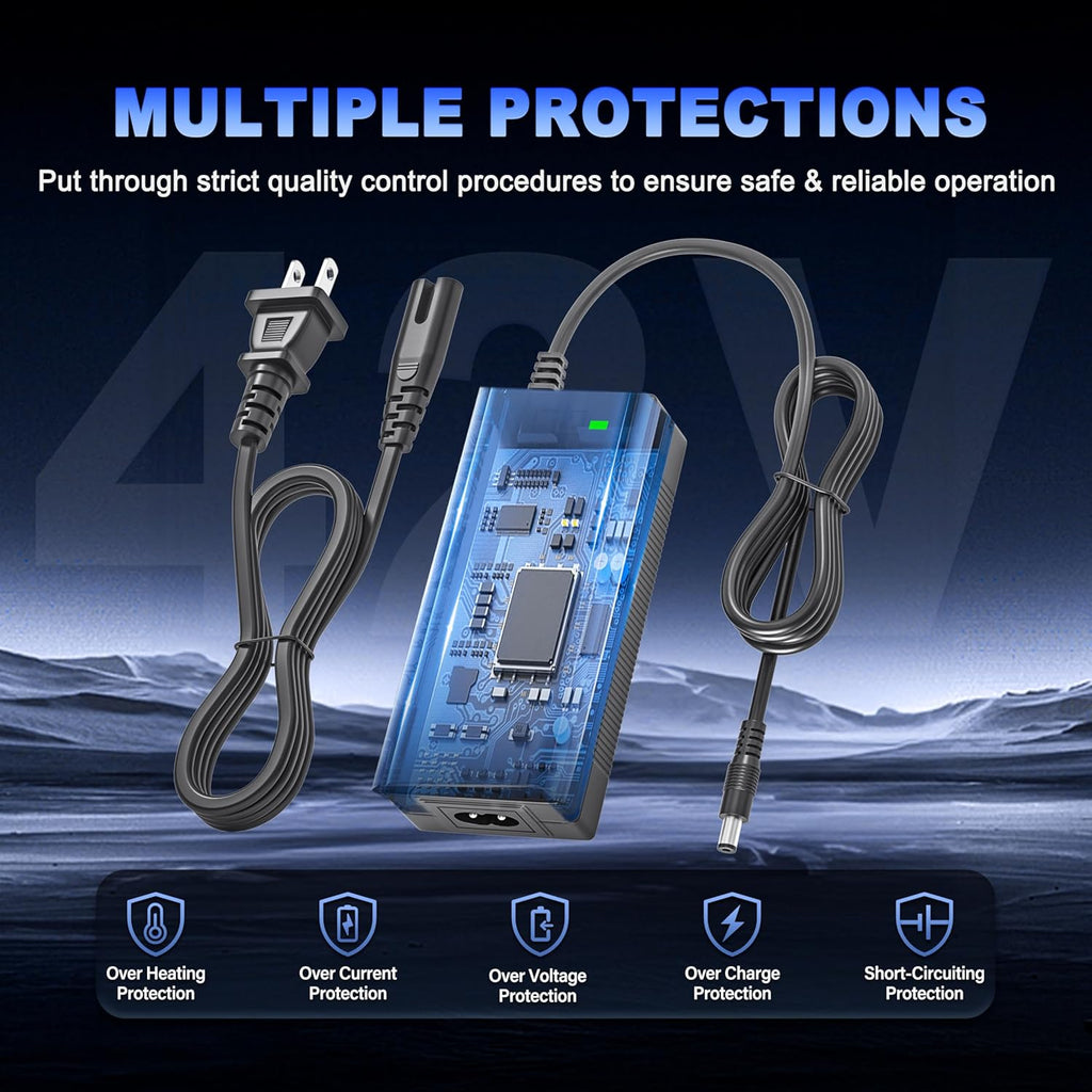 42V 2A Electric Scooter Charger for Hiboy S2 Pro KS4 NEX