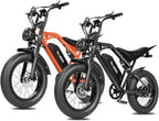 V200 Electric Dirt Bike 52V 20.8Ah Fat Tire 32MPH Dual Suspension