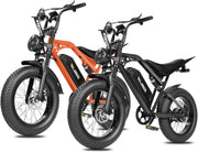 V200 Electric Dirt Bike 52V 20.8Ah Fat Tire 32MPH Dual Suspension