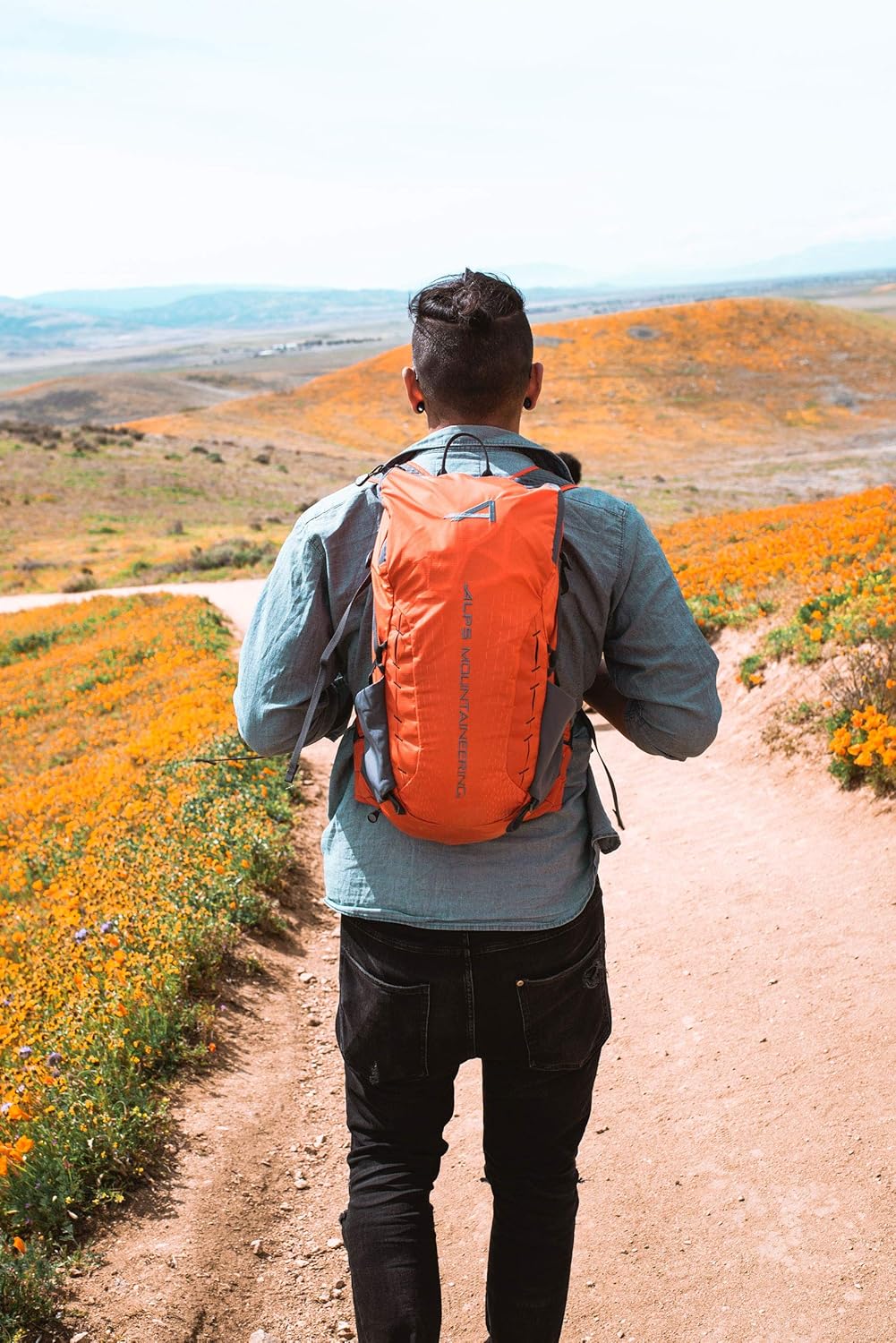 Canyon 20L Hiking Daypack with Rain Cover Chili/Gray