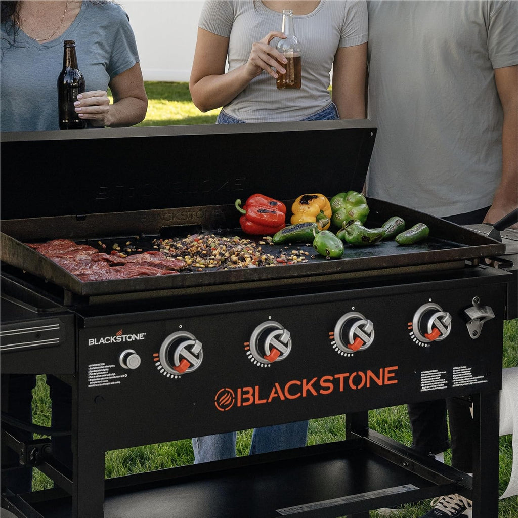 36 Inch 4 Burner Propane Griddle with Regulator Starter Kit