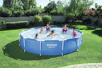 Steel Pro Frame Pool 366 x 76 cm Round Blue